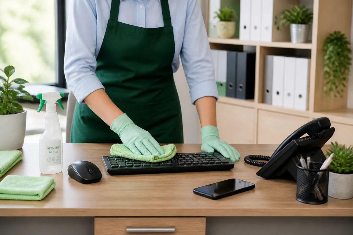 Hygiène du poste de travail au quotidien