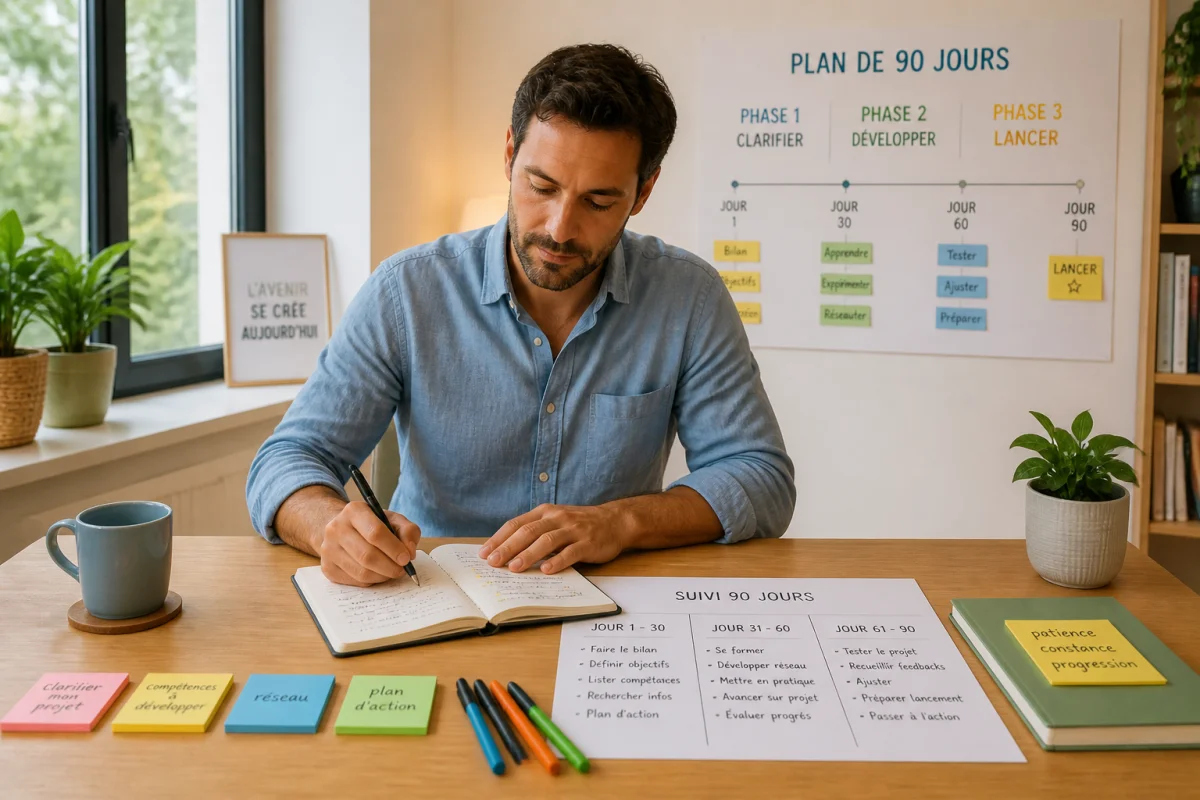 Organisation de reconversion professionnelle pour construire un projet réaliste